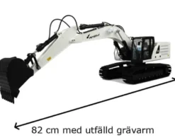 Amewi Hydraulisk Radiostyrd Grävmaskin G101H Vit 1:16