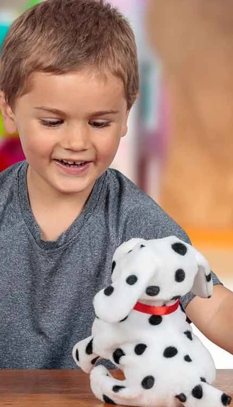 Animigos Flipping Puppy Dalmatian Interaktiv Hoppande Hund