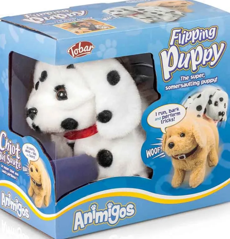 Animigos Flipping Puppy Dalmatian Interaktiv Hoppande Hund