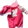 Baby Rose Dockkläder Kanin Body med mössa