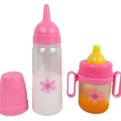 Baby Rose Juiceflaska och nappflaska med mjölk
