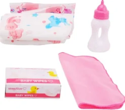 Baby Rose Skötväska med Tillbehör till Dockor