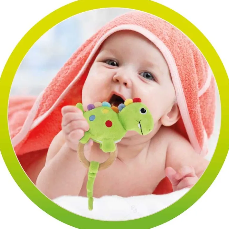 Babyskallra med bitring dinosaurie