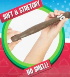 Bajskorv Sträckbar 17 cm Fidget Klämleksak