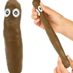 Bajskorv Sträckbar 17 cm Fidget Klämleksak