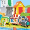 Bamse Trätågset till Bamsefigurer