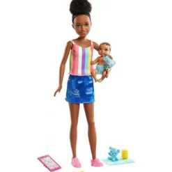Barbie Barnvakt Skipper Babysitter med Bebis GRP12