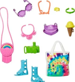 Barbie Fashion Accessoarer Neon Festival Pack With 11 Storytelling HBV43
