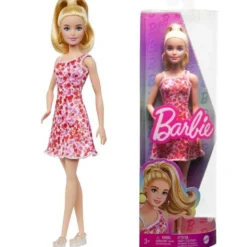 Barbie Fashionista Pink Floral Dress HJT02