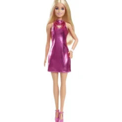 Barbie Fashionista - Rosa klänning med hjärta