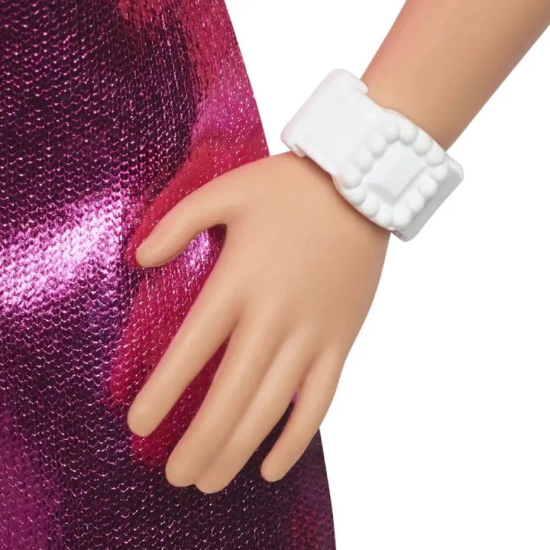 Barbie Fashionista - Rosa klänning med hjärta