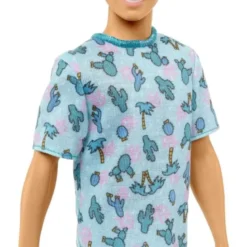 Barbie Ken Docka Fashionista häftig T-Shirt, vita shorts med sneakers HJT10