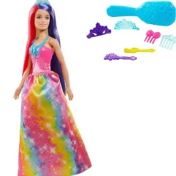 Barbie Long Hair Fantasy Docka och håraccessoar Dreamtopia GTF38