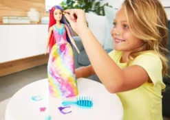 Barbie Long Hair Fantasy Docka och håraccessoar Dreamtopia GTF38