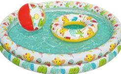 Barnpool med badboll och badring 122 cm Bestway