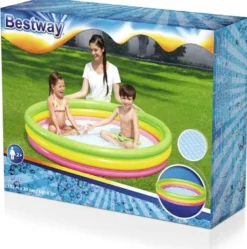 Barnpool med mjuk botten 152 cm Bestway
