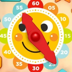 Barnpussel klocka i trä Tooky Toy