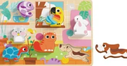 Barnpussel tjocka bitar husdjur Tooky Toy