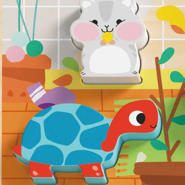 Barnpussel tjocka bitar husdjur Tooky Toy