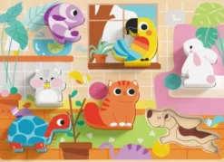 Barnpussel tjocka bitar husdjur Tooky Toy