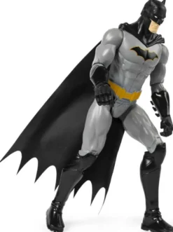 Batman Figur med grå och svart dräkt gul 30 cm DC Comics