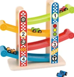 Bilbana med våningsplan för barn Tooky Toy
