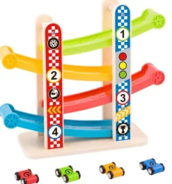 Bilbana med våningsplan för barn Tooky Toy