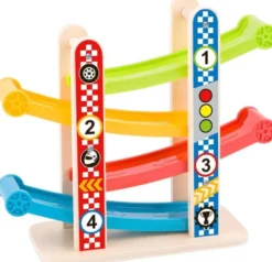Bilbana med våningsplan för barn Tooky Toy