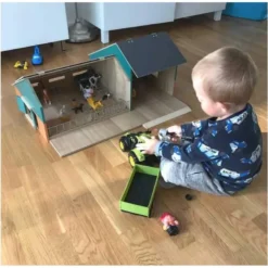 Bondgård till barn och maskinhall till Siku Kids Globe 1:32