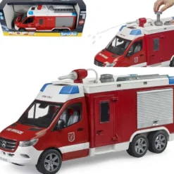 Bruder Brandbil Mercedes Benz Sprinter med ljud och ljud 02680