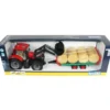 Bruder Case Traktor IH Optum 300 CVX med balvagn 03198