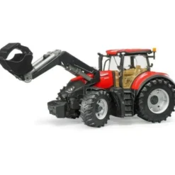 Bruder Case Traktor IH Optum 300 CVX med balvagn 03198