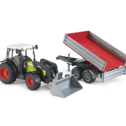 Bruder Claas Nectis 267 F med Skopa och Tippsläp 02112