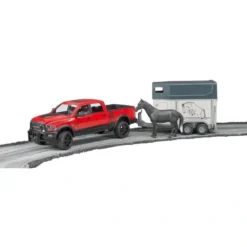 Bruder Dodge RAM Power 2500 med Hästtransport 02501