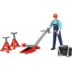 Bruder Figur med Domkraft och Verktyg 62100
