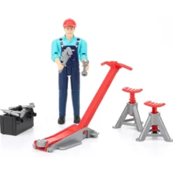 Bruder Figur med Domkraft och Verktyg 62100