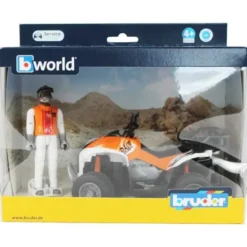Bruder Fyrhjuling med Figur 63000