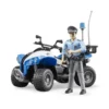 Bruder Fyrhjuling Polis med Förare 63010
