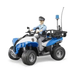 Bruder Fyrhjuling Polis med Förare 63010