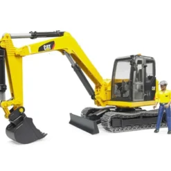 Bruder Grävmaskin Caterpillar Mini med Förare 02466