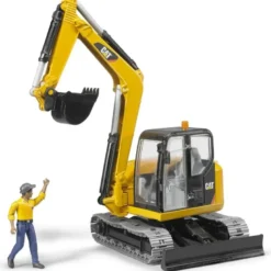 Bruder Grävmaskin Caterpillar Mini med Förare 02466