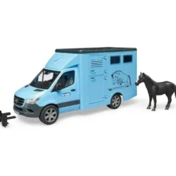 Bruder Hästtransport Mercedes Benz och Häst 02674