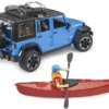 Bruder Jeep Wrangler Rubicon Med Figur och Kajak 02529