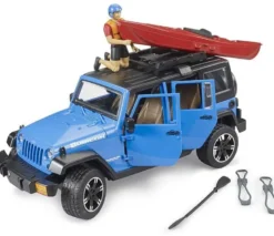 Bruder Jeep Wrangler Rubicon Med Figur och Kajak 02529