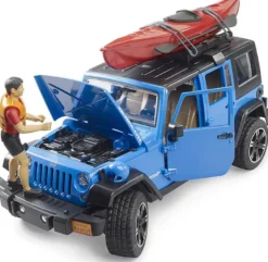 Bruder Jeep Wrangler Rubicon Med Figur och Kajak 02529