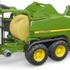 Bruder John Deere C441R Inplastare och Rundbalspress 02032