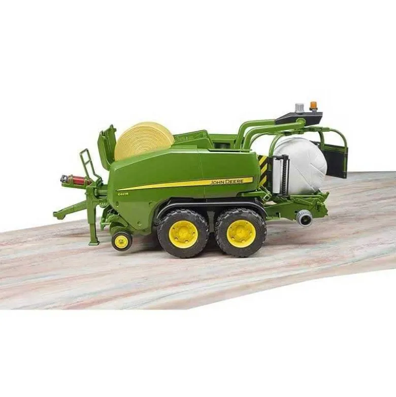Bruder John Deere C441R Inplastare och Rundbalspress 02032