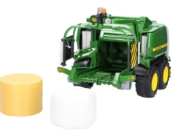 Bruder John Deere C441R Inplastare och Rundbalspress 02032