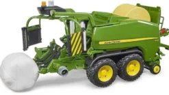 Bruder John Deere C441R Inplastare och Rundbalspress 02032