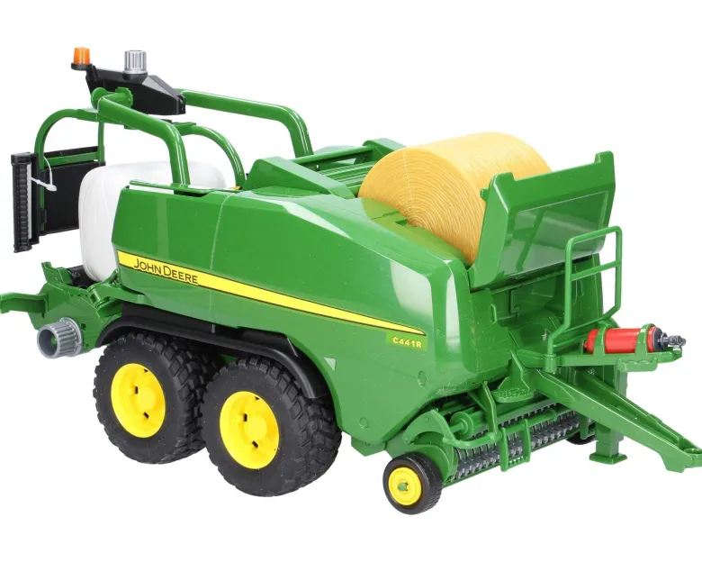 Bruder John Deere C441R Inplastare och Rundbalspress 02032
